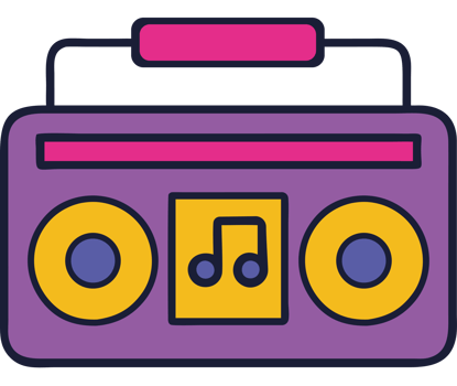 Retro object portable radio icon png