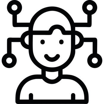 AI enhanced human icon png