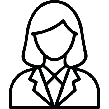 Business Woman Icon Corporate Suit Outline png