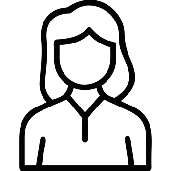 Business Woman Icon Simple Outline Professional Symbol png