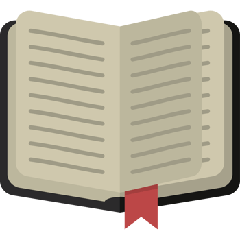 open book with bookmark png