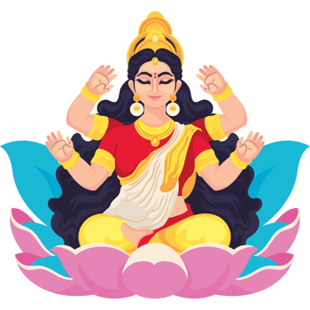 indian goddess saraswati sitting on lotus png