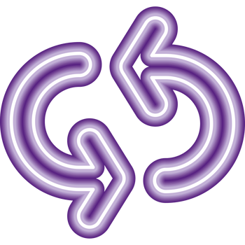 neon reload light arrows design png