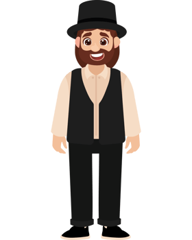 amish man character png