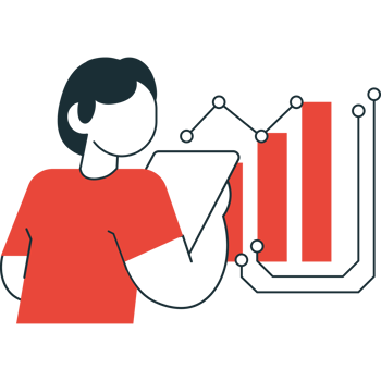 man holding tablet with ai machine learning png