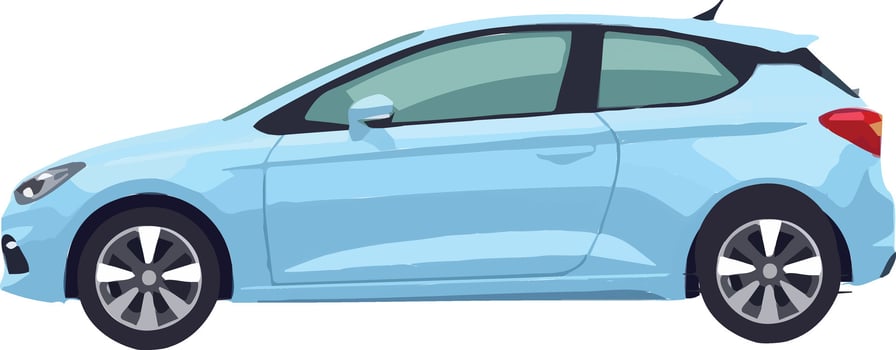 a blue car on a white background vector