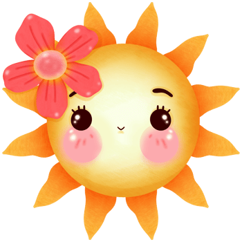 Smile sun flower png