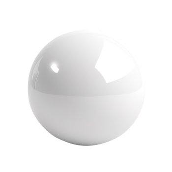 white color ball isolated on transparent background png