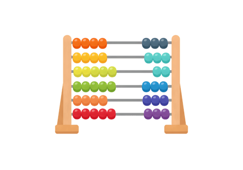 Colorful Pixel Art Abacus png