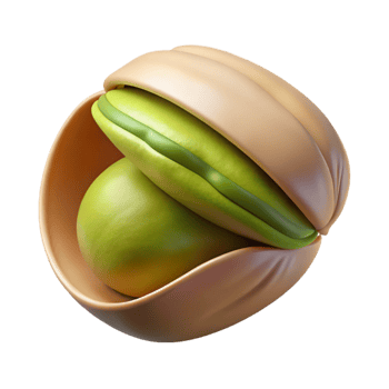 vibrant vintage Pistachio nut in shell premium png