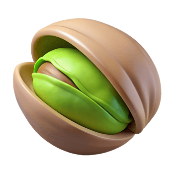 wonderful minimalist Pistachio nut in shell genuine png