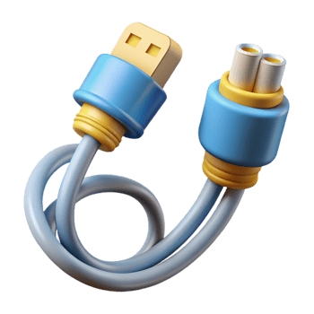 stunning classic Data cable with various connectors high quality png