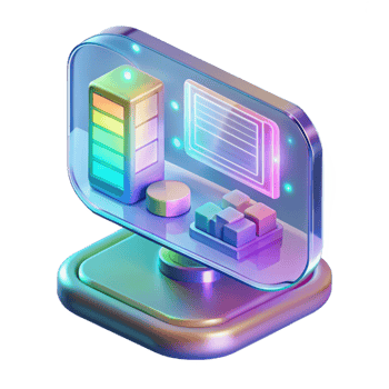 serene classic Holographic interface display with complex data original png