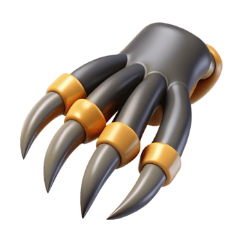 stunning modern Harpy talons, sharp claws, exclusive png