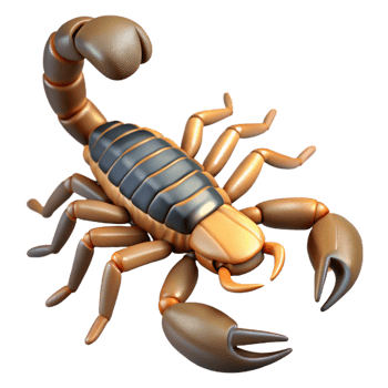 beautiful creative A crawling scorpion genuine png
