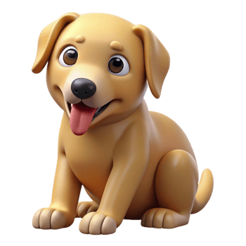 wonderful vintage A grooming dog, licking its paw genuine png