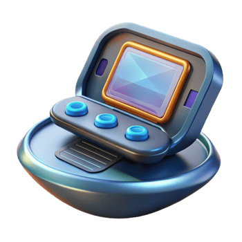 beautiful abstract Futuristic communication device with a flexible touchscreen display authentic png