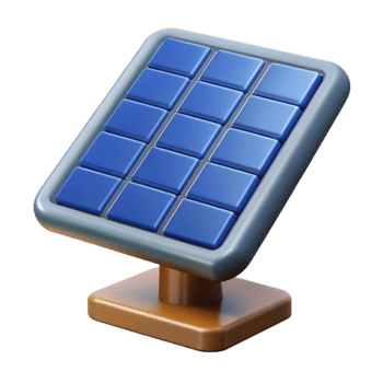stunning traditional Solar panel with visible cells detailed png