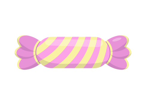 Colorful candy drawing for love gift. Pink candy transparent background. png