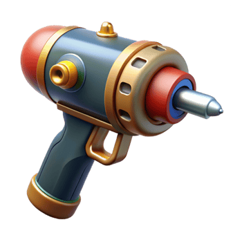 beautiful rustic Steampunk drill tool, isolated object high resolution png