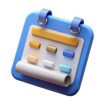 beautiful minimalist Project management Gantt chart icon detailed png