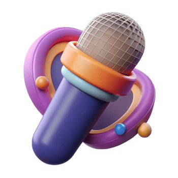 magnificent vintage A microphone, abstract and audio high resolution png
