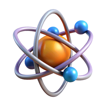 serene rustic An atom, abstract and elemental premium png