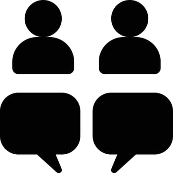 Interpersonal, Communication, Communicate Glyph Solid Icon vector