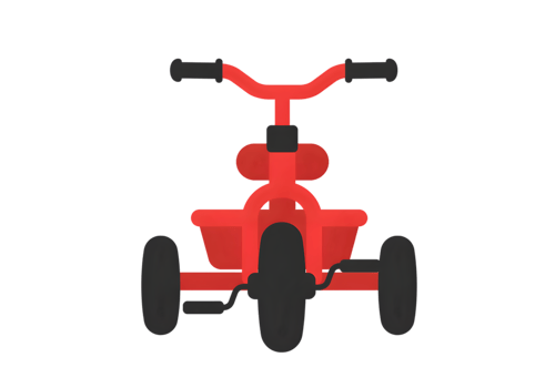 Red Tricycle Illustration png