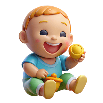 elegant traditional Curious baby reaching for something premium png