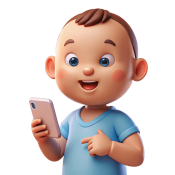 beautiful traditional Engaged baby looking at a mobile high resolution png
