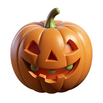 extraordinary traditional Jack-o'-lantern with carved face original png
