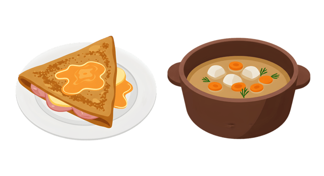 Pixel Art Food Illustration Sandwich And Soup png