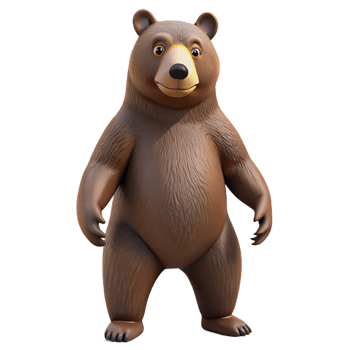 stunning classic A grizzly bear standing on hind legs exclusive png