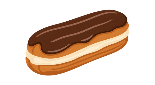 Chocolate Eclair Illustration png