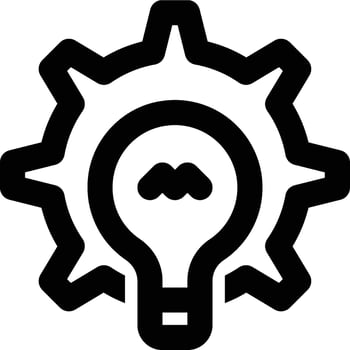 Creative, Innovation, Idea Outline Icon vector
