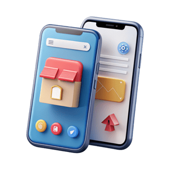 magnificent modern Smartphone mockup displaying website homepage high quality png