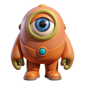 extraordinary traditional Cyclops, one-eyed giant, fierce, professional png