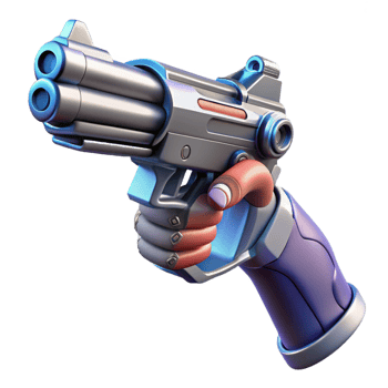 impressive abstract Robot hand holding a futuristic pistol high quality png