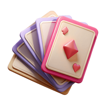 beautiful minimalist A deck of playing cards, fanned out exclusive png