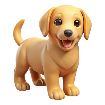 magnificent traditional A playful Golden Retriever puppy, premium png