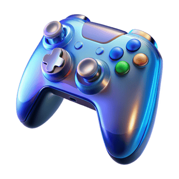 stunning minimalist A gaming controller, modern design, exclusive png