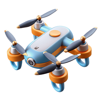 beautiful traditional A drone, quadcopter design, genuine png