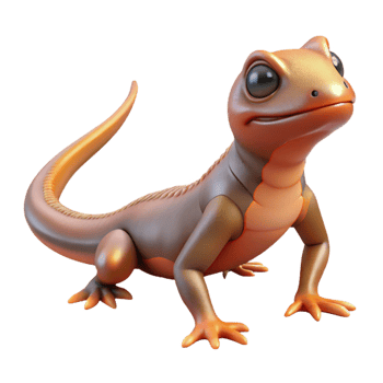 beautiful creative A lizard basking, genuine png