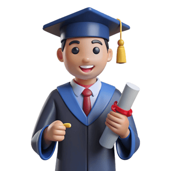 impressive classic Proud graduate holding a diploma genuine png