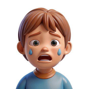vibrant rustic Crying child needing comfort premium png