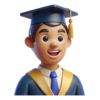 vibrant rustic Hopeful graduate looking towards the future genuine png
