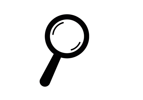Abstract Magnifying Glass Icon png