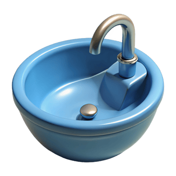 wonderful rustic Ceramic bathroom sink, original png