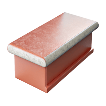 beautiful abstract Countertop edge profile, authentic png